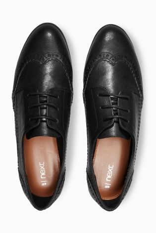 Black Lace-Up Brogues